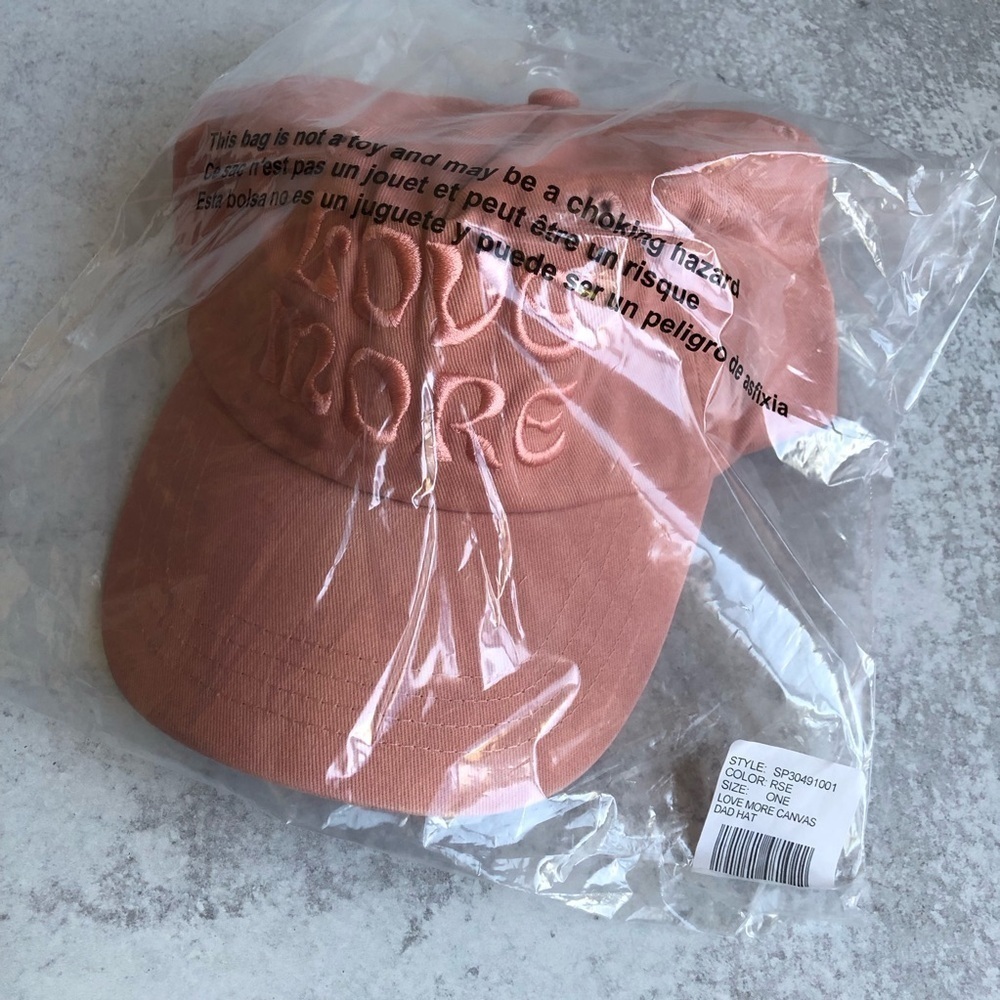 Spiritual Gangster Love More Dad Hat Pink Adjustable Baseball Cap NWT Yoga - Picture 5 of 8